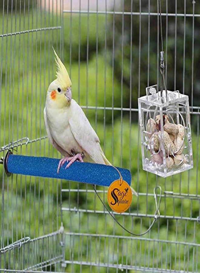 Sage Square Natural Habitat Wooden Sand Perch/Stand/Toy for Birds (Light Weight) (Size - 6") - Image 4